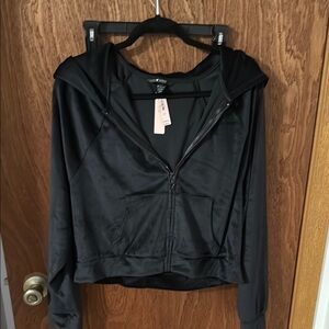 Black Zip-Up Hoodie